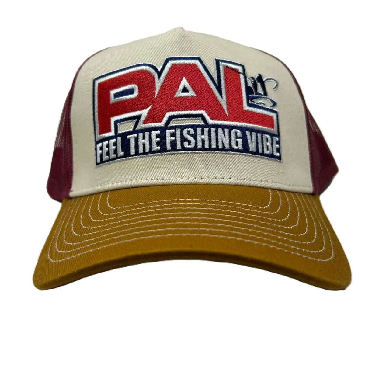 Cap PAL White/Brown/Red